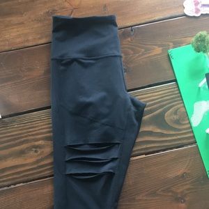 Zella high waist open knee leggings